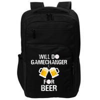 Will Do Gamechanger For Beer Funny Baseball Impact Tech Backpack