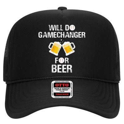 Will Do Gamechanger For Beer Funny Baseball Hat