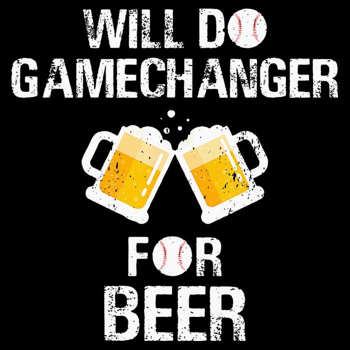 Will Do Gamechanger For Beer Funny Baseball Cropped Pullover Crew