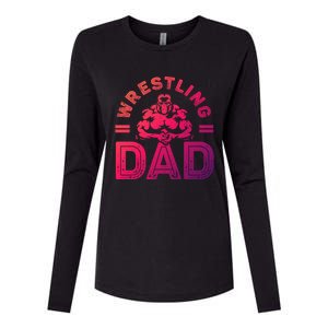 Wrestling Dad Gift Wrestle Lover Daddy Wrestler Gift Womens Cotton Relaxed Long Sleeve T-Shirt