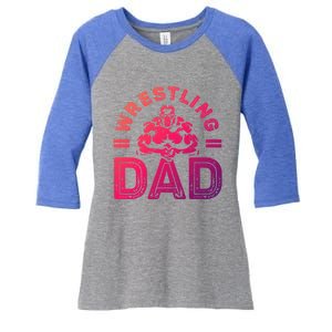 Wrestling Dad Gift Wrestle Lover Daddy Wrestler Gift Women's Tri-Blend 3/4-Sleeve Raglan Shirt