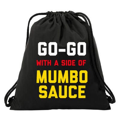 Washington Dc Go Go Music With A Side Of Mumbo Sauce Drawstring Bag