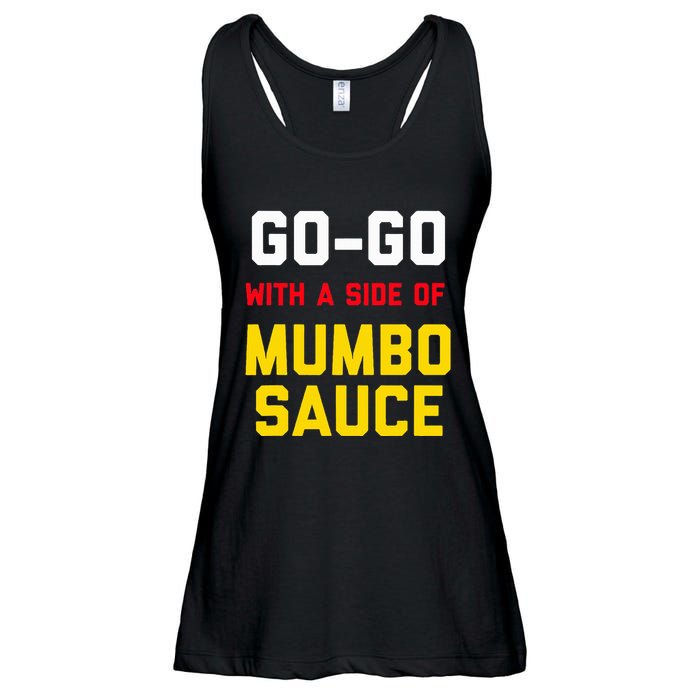 Washington Dc Go Go Music With A Side Of Mumbo Sauce Ladies Essential Flowy Tank