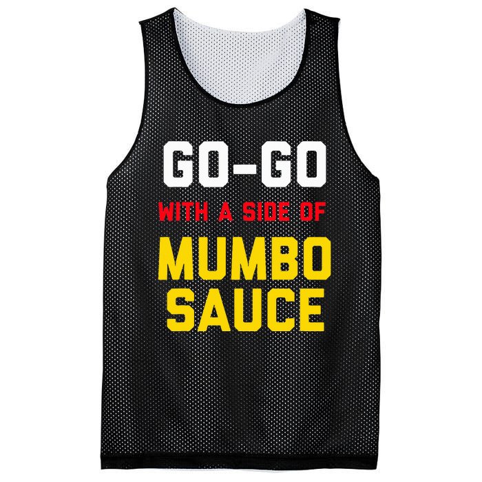 Washington Dc Go Go Music With A Side Of Mumbo Sauce Mesh Reversible Basketball Jersey Tank