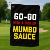 Washington Dc Go Go Music With A Side Of Mumbo Sauce Golf Towel