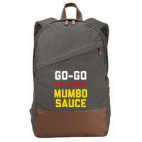 Washington Dc Go Go Music With A Side Of Mumbo Sauce Cotton Canvas Backpack