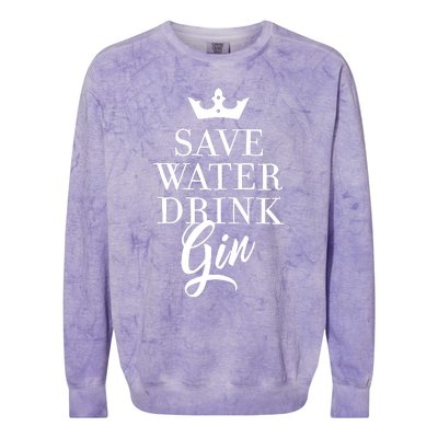 Water Drink Gin Colorblast Crewneck Sweatshirt