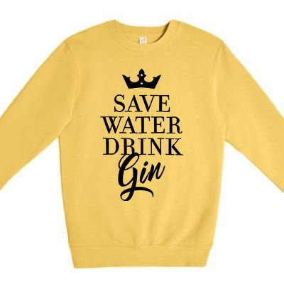 Water Drink Gin Premium Crewneck Sweatshirt