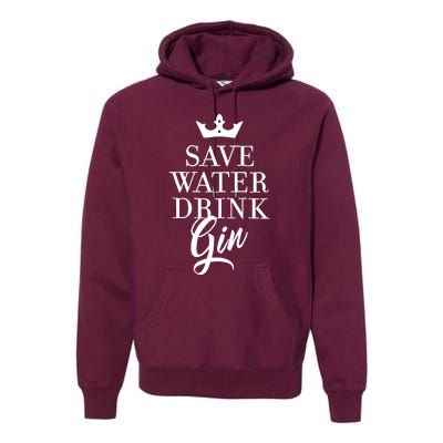 Water Drink Gin Premium Hoodie