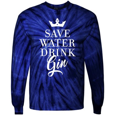 Water Drink Gin Tie-Dye Long Sleeve Shirt