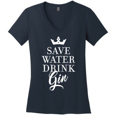 Water Drink Gin Women's V-Neck T-Shirt