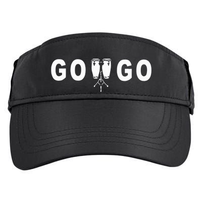Washington Dc Go Go Conga Drums Adult Drive Performance Visor