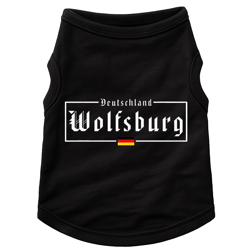 Wolfsburg Deutschland Germany German Flag Doggie Tank