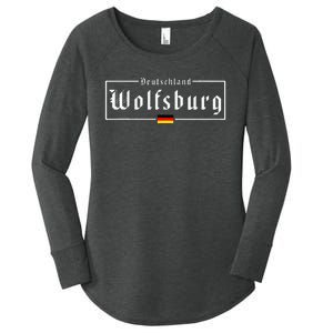 Wolfsburg Deutschland Germany German Flag Women's Perfect Tri Tunic Long Sleeve Shirt