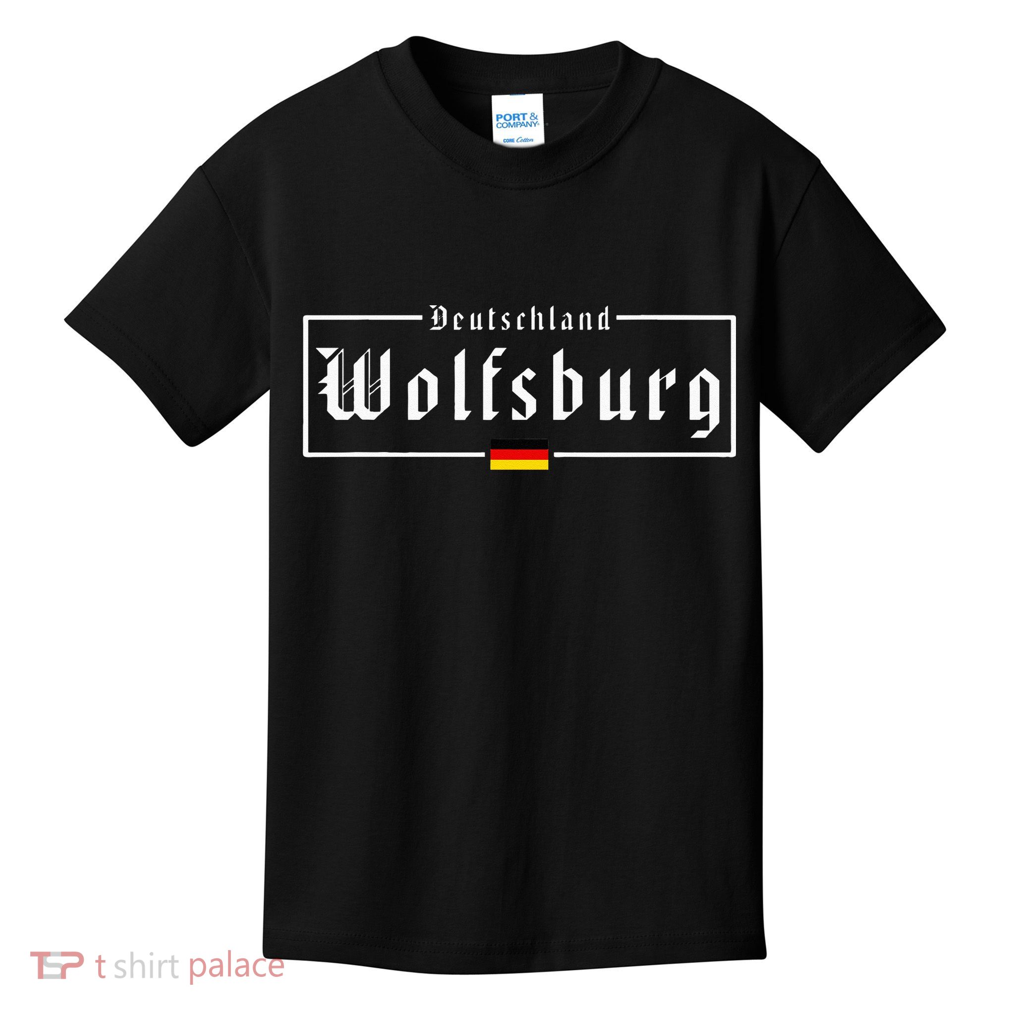 Wolfsburg Deutschland Germany German Flag Kids T-Shirt