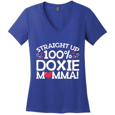 Weiner Dog Gift Who Love Their Daschund Dogs Meaningful Gift Women's V-Neck T-Shirt