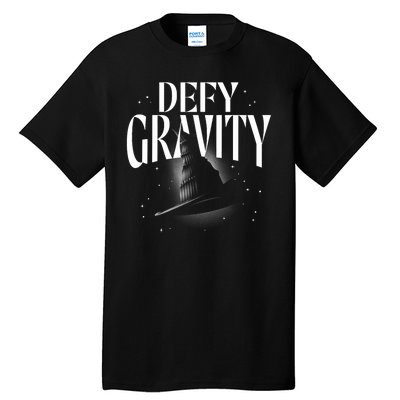 Wicked Defy Gravity Distressed Hat Poster Tall T-Shirt