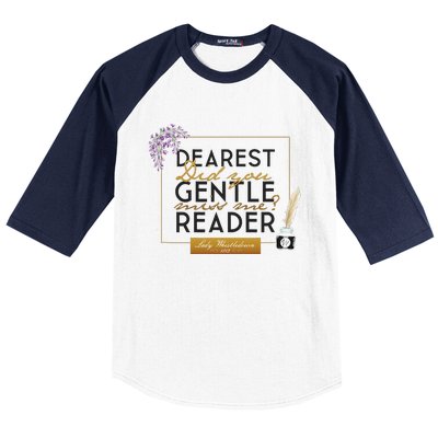 Whistledown Dearest Gentle Reader Baseball Sleeve Shirt