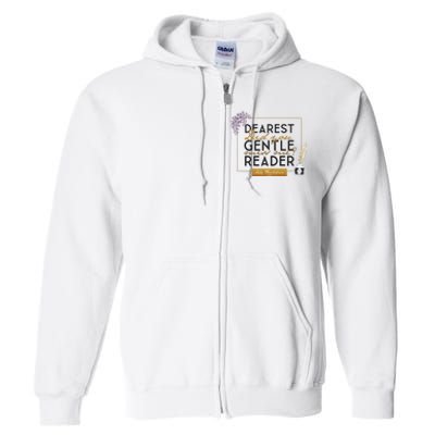 Whistledown Dearest Gentle Reader Full Zip Hoodie