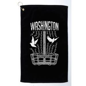 Washington Disc Golf Player Breaking Chains Birdie Gift Platinum Collection Golf Towel