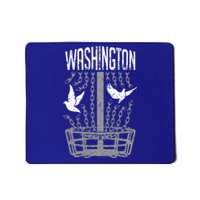 Washington Disc Golf Player Breaking Chains Birdie Gift Mousepad