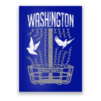 Washington Disc Golf Player Breaking Chains Birdie Gift Poster