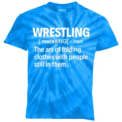 Wrestling Definition Great Gift Kids Tie-Dye T-Shirt