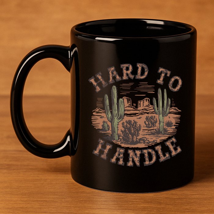 Western Desert Hard To Handle 11oz C Handle Ceramic Mug