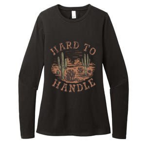 Western Desert Hard To Handle Womens CVC Long Sleeve Shirt