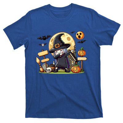 Witch Dabbing Halloween Trick Treat Funny Pumpkin Gift T-Shirt