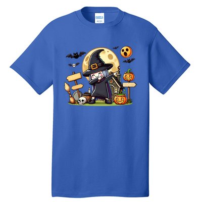 Witch Dabbing Halloween Trick Treat Funny Pumpkin Gift Tall T-Shirt