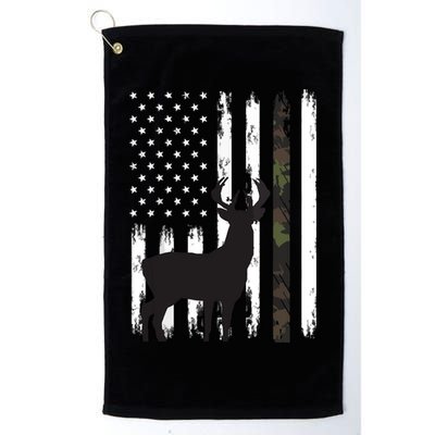 Whitetail Deer Hunting Hunter Gifts Buck Camo American Golf Towel