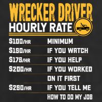 Wrecker Driver Hourly Rate Funny Wrecker Tow Truck Driver 11oz C Handle Ceramic Mug