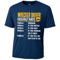 Wrecker Driver Hourly Rate Funny Wrecker Tow Truck Driver Cooling Performance Crew T-Shirt