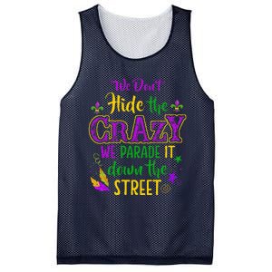 We DonT Hide Crazy Parade It Bead Funny Mardi Gras Carnival Mesh Reversible Basketball Jersey Tank