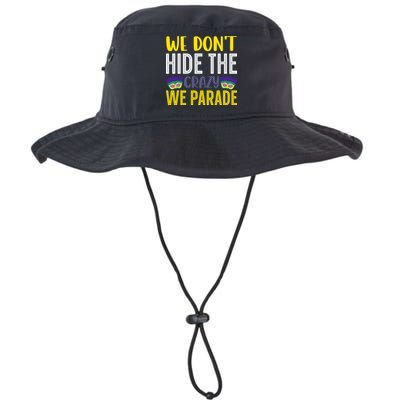 We Don't Hide The Crazy We Parade Mardi Gras Fat Tuesday Gift Bucket Hat