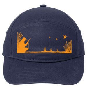 Waterfowl Duck Hunters Upland Game Bird Hunting Funny Gift 7-Panel Snapback Hat