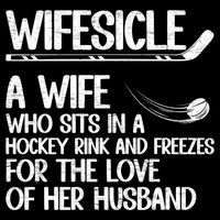 Wifesicle Definition Hockey Wife Of A Hockey Player Wife Funny Gift Doggie Tank