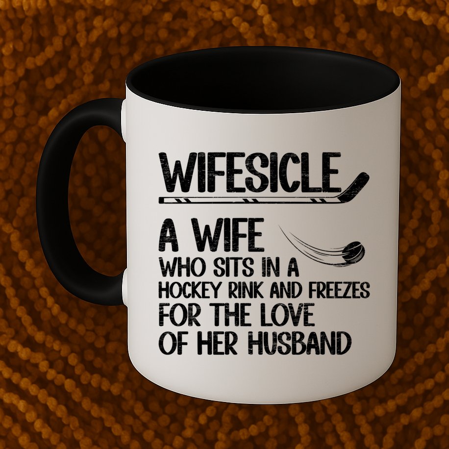 Wifesicle Definition Hockey Wife Of A Hockey Player Wife Funny Gift Mug
