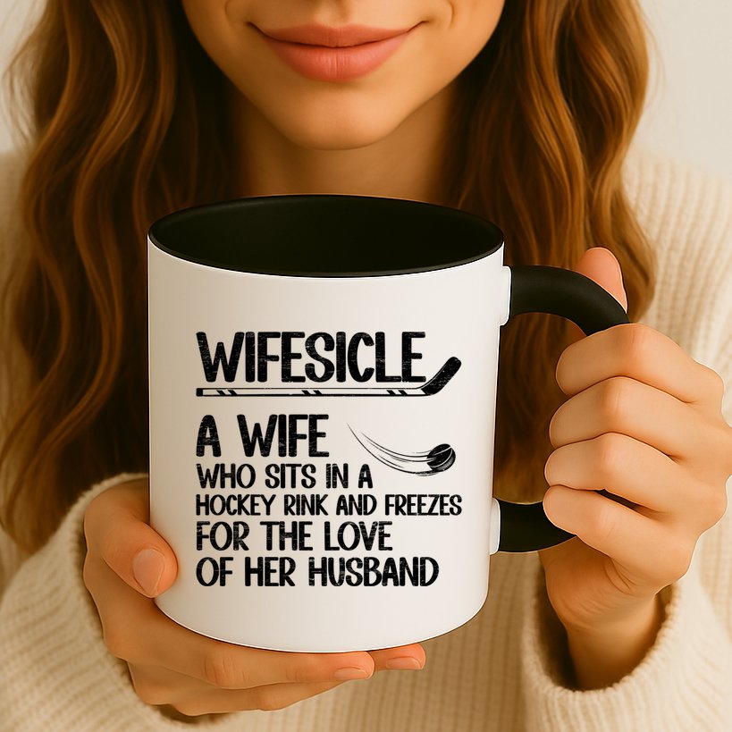 Wifesicle Definition Hockey Wife Of A Hockey Player Wife Funny Gift Mug