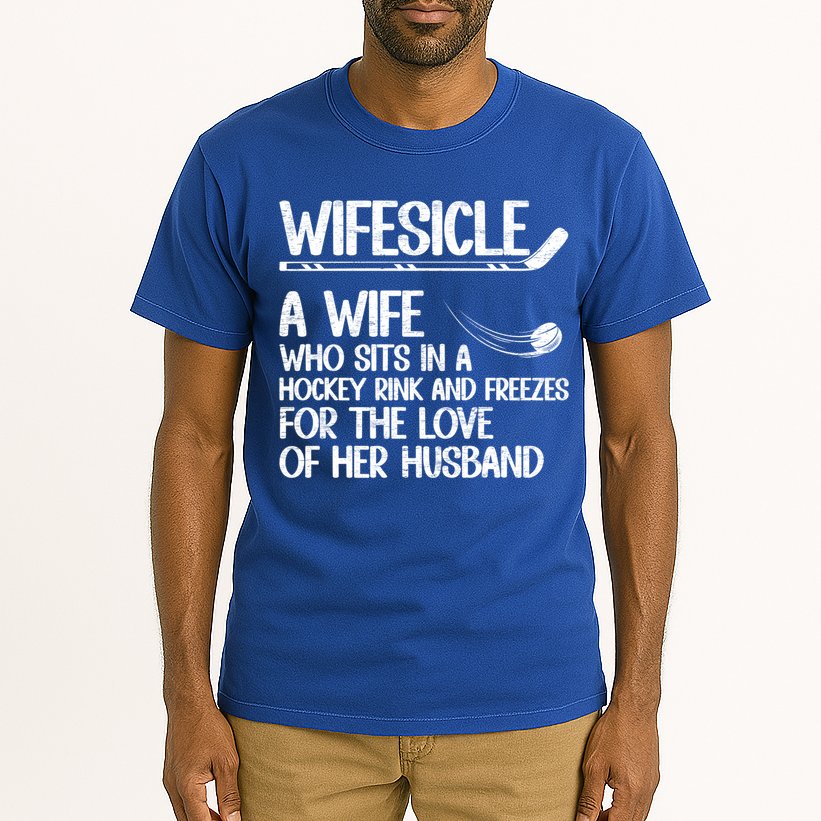 Wifesicle Definition Hockey Wife Of A Hockey Player Wife Funny Gift Tall T-Shirt