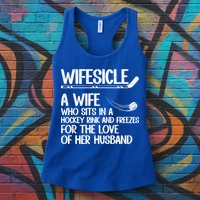 Wifesicle Definition Hockey Wife Of A Hockey Player Wife Funny Gift Womens Tank Top