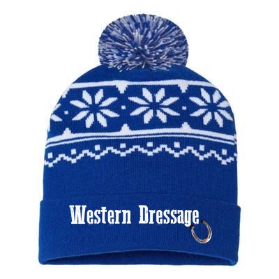 Western Dressage Horseback Riding Horse Mom Birthday Gift USA-Made Snowflake Beanie