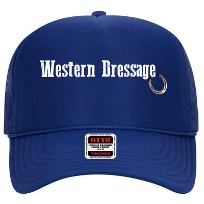 Western Dressage Horseback Riding Horse Mom Birthday Gift High Crown Mesh Back Trucker Hat