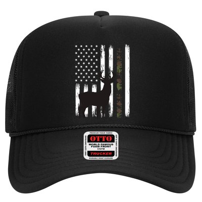 Whitetail Deer Hunting Hunter Funny Gift Buck Camo American Flag Great Gift Trucker Hat