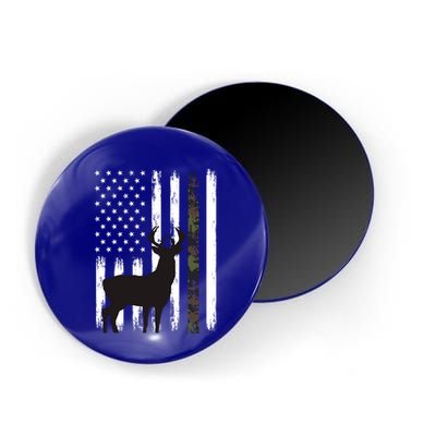 Whitetail Deer Hunting Hunter Funny Gift Buck Camo American Flag Great Gift Magnet