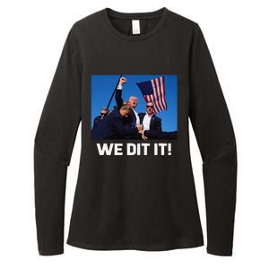 We Did It Trump 45 47 Xmas 2024 Womens CVC Long Sleeve Shirt