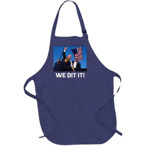 We Did It Trump 45 47 Xmas 2024 Full-Length Apron With Pockets