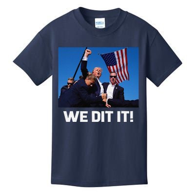 We Did It Trump 45 47 Xmas 2024 Kids T-Shirt