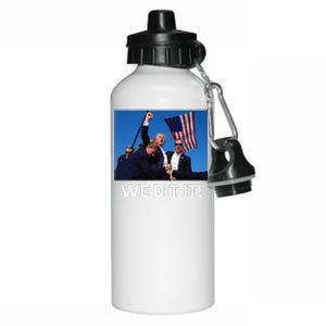 We Did It Trump 45 47 Xmas 2024 Aluminum Water Bottle